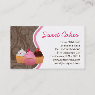Cakes Bakery Sweet Behandelt Visitekaartje