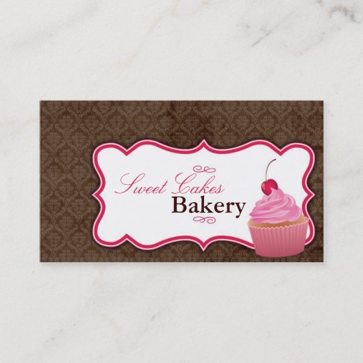 Cakes Bakery Sweet Behandelt Visitekaartje (Voorkant)