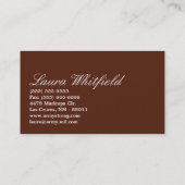 Cakes Bakery Sweet Behandelt Visitekaartje (Achterkant)