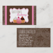 Cakes Bakery Sweet Behandelt Visitekaartje (Voorkant / Achterkant)