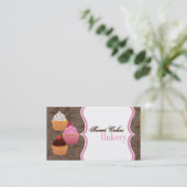 Cakes Bakery Sweet Behandelt Visitekaartje (Staand voorkant)
