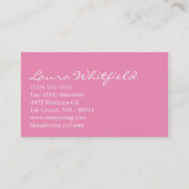 Cakes Bakery Sweet Behandelt Visitekaartje (Achterkant)