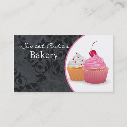 Cakes Bakery Sweet Behandelt Visitekaartje (Voorkant)