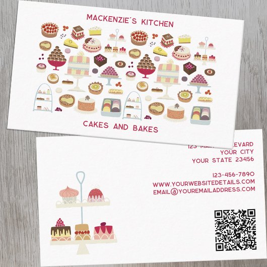 Cakes Bakken Catering QR-code Visitekaartje