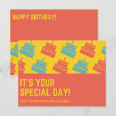 Cakes Birthday Briefkaart (Voorkant / Achterkant)