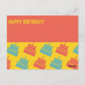 Cakes Birthday Briefkaart (Achterkant)