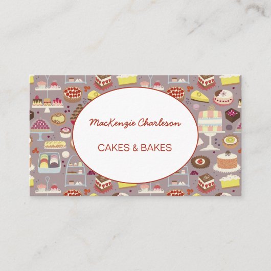 Cakes Catering Baking Visitekaartje (Voorkant)