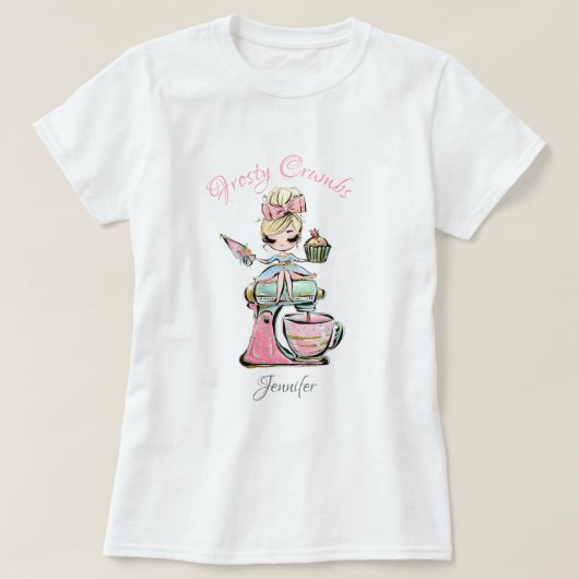 Cakes Cookie Bakery Logo, Bakery Branding Business T-shirt (Design voorkant)