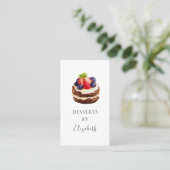 Cakes Desserts Pastries Catering Visitekaartje (Staand voorkant)