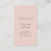 Cakes Desserts Pastries Catering Visitekaartje (Achterkant)