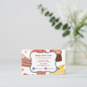Cakes en behandelingen visitekaartje (Staand voorkant)