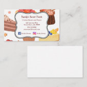 Cakes en behandelingen visitekaartje (Voorkant / Achterkant)