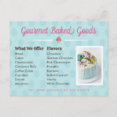 Cakes en Cupcakes Bakkerij Briefkaart (Achterkant)