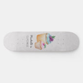 Cakes en Waterverf Persoonlijk Skateboard (Horizontaal)