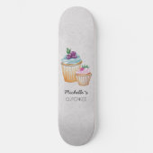 Cakes en Waterverf Persoonlijk Skateboard (Voorkant)