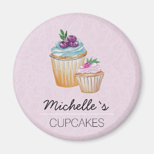 Cakes en Waterverf van vruchten Magneet