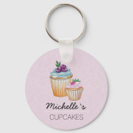 Cakes en Waterverf van vruchten Sleutelhanger