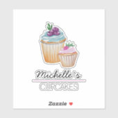 Cakes en Waterverf van vruchten Sticker (Vel)