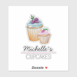 Cakes en Waterverf van vruchten Sticker