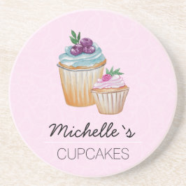 Cakes en Waterverf van vruchten Zandsteen Onderzetter