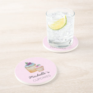 Cakes en Waterverf van vruchten Zandsteen Onderzetter