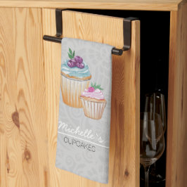 Cakes en Waterverf voor bekers Theedoek