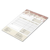 Cakes Factuur Formulier Bedrijfs Offerte Notitieblok (Schuin)