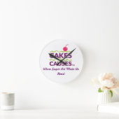 Cakes for Causes Logo Clock Ronde Klok (Huis)