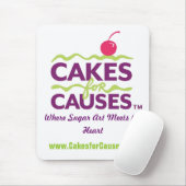 Cakes for Causes Mousepad White Muismat (Met muis)