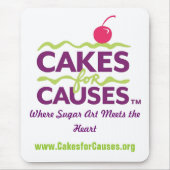 Cakes for Causes Mousepad White Muismat (Voorkant)