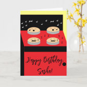 Cakes in Waiting - Frosting Time: Blank Birthday Kaart (Gele Bloem)