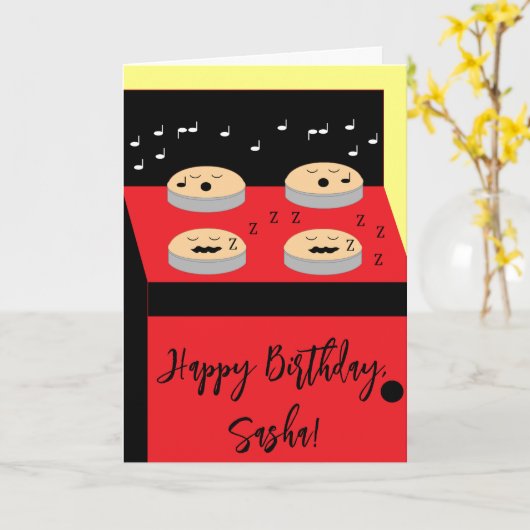 Cakes in Waiting - Frosting Time: Blank Birthday Kaart (Gele Bloem)