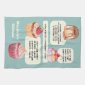 Cakes Kitchen Wisdom Conversies gepersonaliseerd Theedoek (Horizontaal)