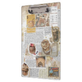 Cakes & Koffie  Ephemera Decoupage Klembord (Links)