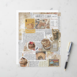 Cakes & Koffie  Ephemera Decoupage Papier