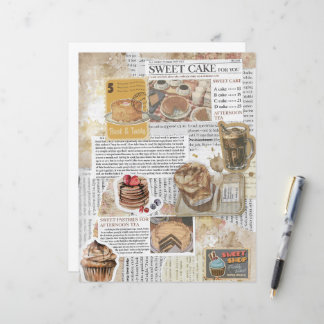Cakes & Koffie  Ephemera Decoupage Papier