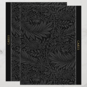 Cakes | Ontvanger divider | zwarte Floral (Voorkant / Achterkant)