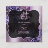 Cakes Snoepjes Cupcake Bakkerij Girly Craft Vierkante Visitekaartje (Achterkant)