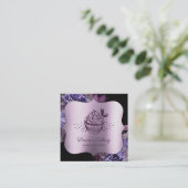 Cakes Snoepjes Cupcake Bakkerij Girly Craft Vierkante Visitekaartje (Staand voorkant)