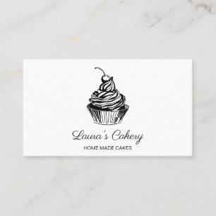 Cakes Snoepjes Cupcake Bakkerij Girly  Craft Visitekaartje