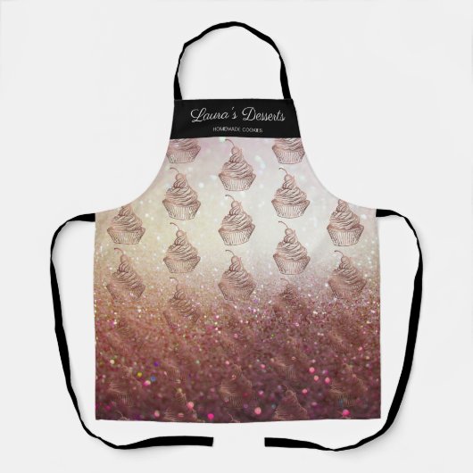 Cakes & snoepjes Cupcake Desserts snoep Schort (Voorkant)