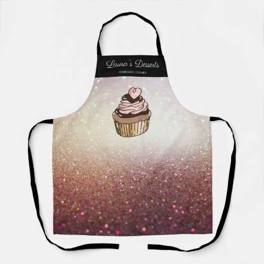 Cakes & snoepjes Cupcake Desserts snoep Schort (Voorkant)