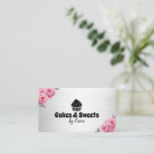 Cakes & snoepjes Cupcake Home Bakkerij Moderne Blo Visitekaartje (Staand voorkant)