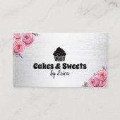 Cakes & snoepjes Cupcake Home Bakkerij Moderne Blo Visitekaartje (Voorkant)