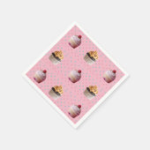 Cakes Stippen Kleurrijke servetten (Hoek)