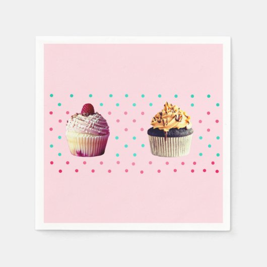 Cakes & Stippen Kleurrijke servetten (Voorkant)