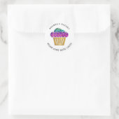 Cakes Sweet Homemade Bakery Muffin Gold Pinky Ronde Sticker (Tas)