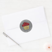 Cakes Sweet Homemade Vegan Bakery Muffins Gold Ronde Sticker (Envelop)
