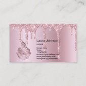 Cakes & Sweets Cupcake Bakery Driving Roos Gold Visitekaartje (Achterkant)