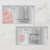 Cakes & Sweets Cupcake Bakery Driving Roos Gold Visitekaartje (Voorkant / Achterkant)